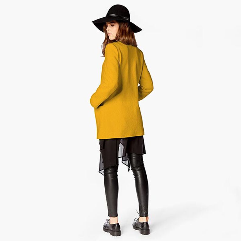 Cotton Fleece Plain – curry yellow, image number 8