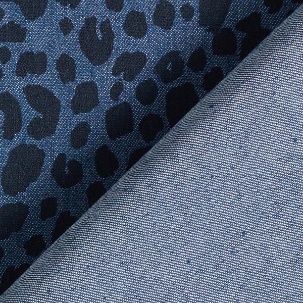 Leopard Print Stretch Denim – denim blue,  image number 4