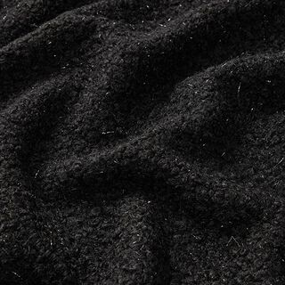 Shiny Threads Bouclé Knit – black, 