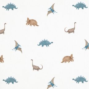 GOTS Cotton Jersey happy dinosaurs Digital Print – ivory, 