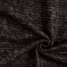 Knitted fabric wool blend glitter melange – black/metallic silver,  thumbnail number 4
