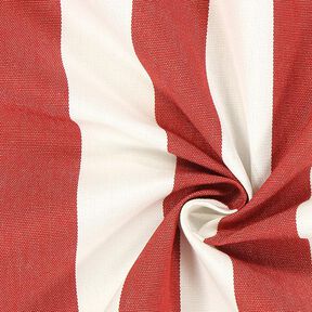 Awning fabric stripey Toldo – white/carmine, 