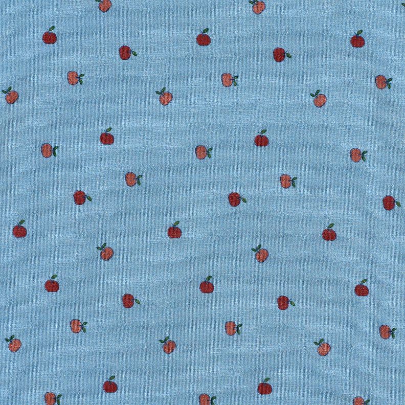 Cotton Jersey small apples – denim blue,  image number 1