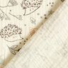Double Gauze/Muslin Hedgehogs and woodland plants – offwhite,  thumbnail number 4