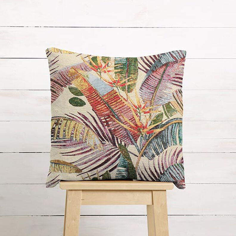 Decor Fabric Tapestry Fabric Palm Fronds – light beige/olive,  image number 7