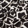 Viscose Jersey scattered diamonds – black/ivory,  thumbnail number 2