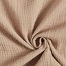 GOTS Triple-Layer Cotton Muslin – dark beige,  thumbnail number 1