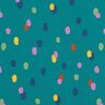 French Terry colourful splashes – petrol/pastel violet,  thumbnail number 1
