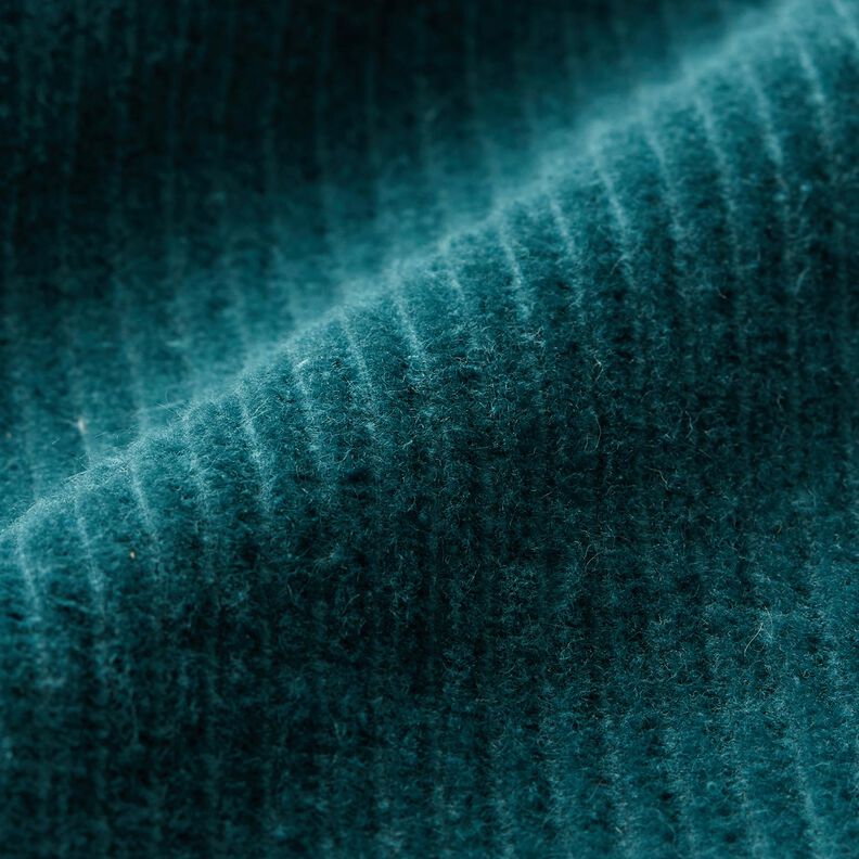 Stretchy wide corduroy – petrol,  image number 2
