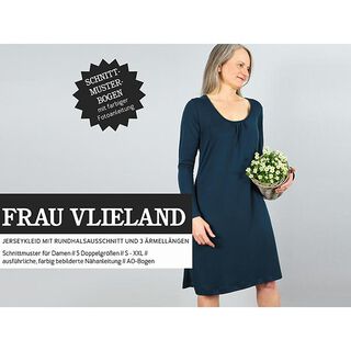 FRAU VLIELAND Jersey Dress with Round Neckline | Studio Schnittreif | XS-L, 