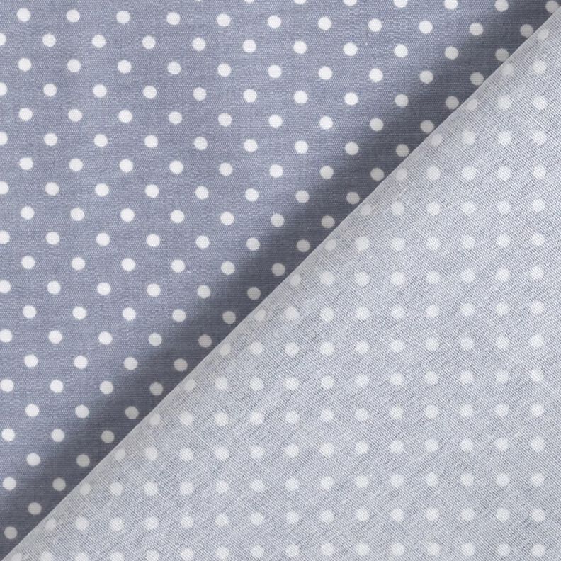 Cotton Poplin Mini polka dots – steel blue/white,  image number 4