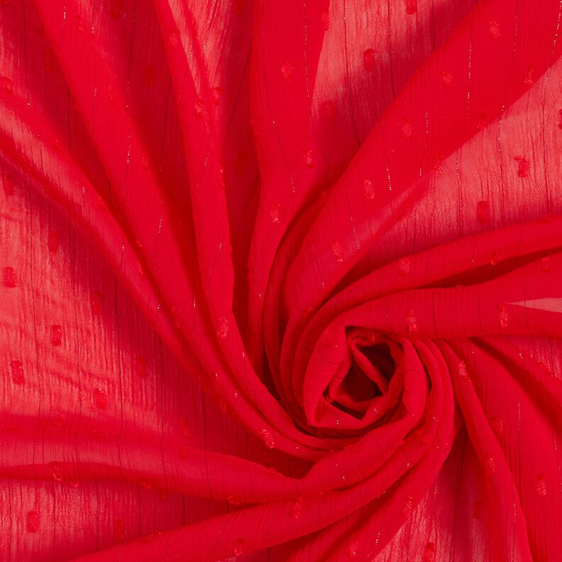 Metallic pinstripe chiffon dobby – red/metallic silver, image number 3