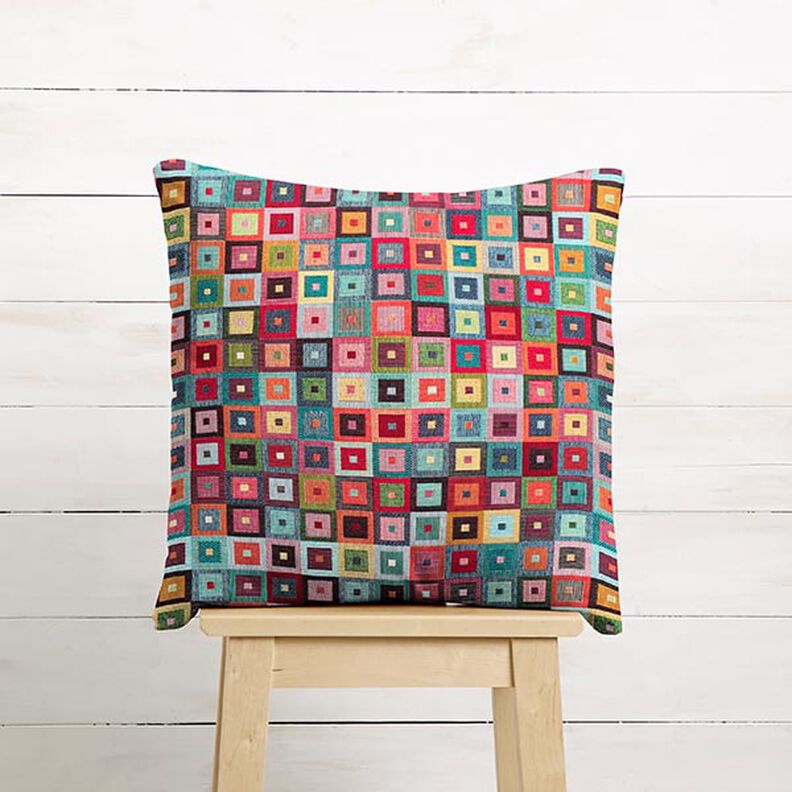 Decor Fabric Tapestry Fabric cubes – petrol,  image number 7