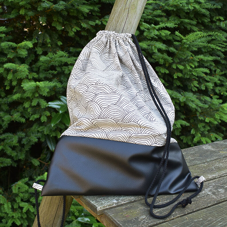 Imitation Leather – black,  image number 5