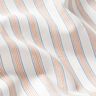 Bi-colour stripes cotton fabric – offwhite/apricot,  thumbnail number 2