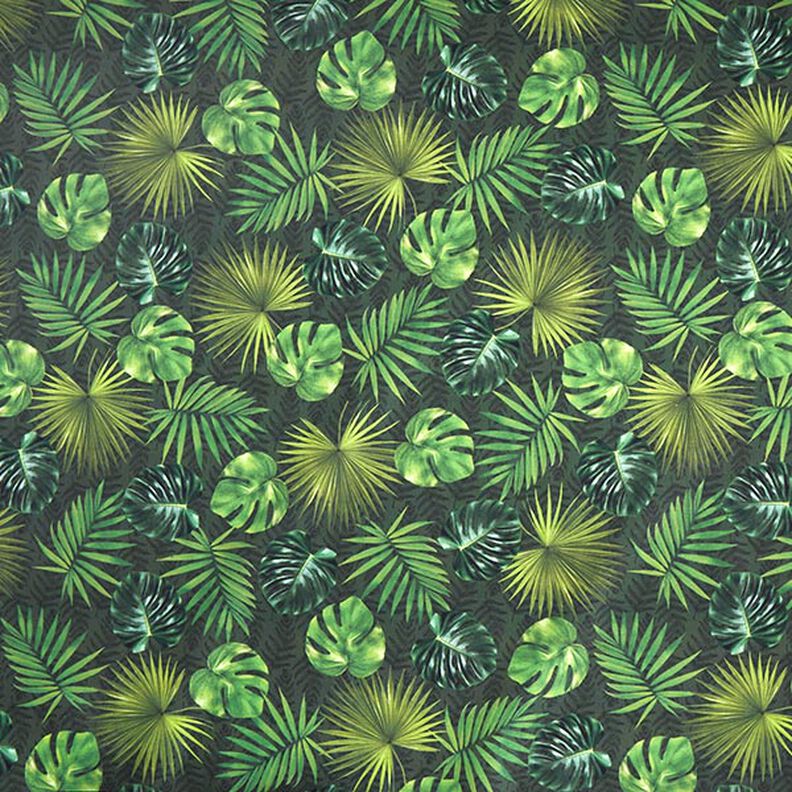 Outdoor Fabric Canvas Palm Leaves – olive,  image number 1