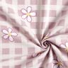 Cotton Jersey Checks and flowers &ndash; white/pink,  thumbnail number 3