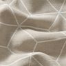 Decor Fabric Jacquard modern cubes – cashew/ivory,  thumbnail number 2