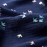 Double Gauze/Muslin Swallows Foil Print | Poppy Fabrics – midnight blue/colour mix,  thumbnail number 5