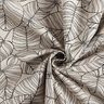 Decor Fabric Half Panama fine leaves – natural/black,  thumbnail number 4