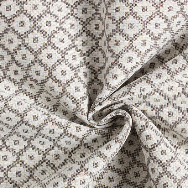 Outdoor fabric jacquard rhombus – grey,  image number 3