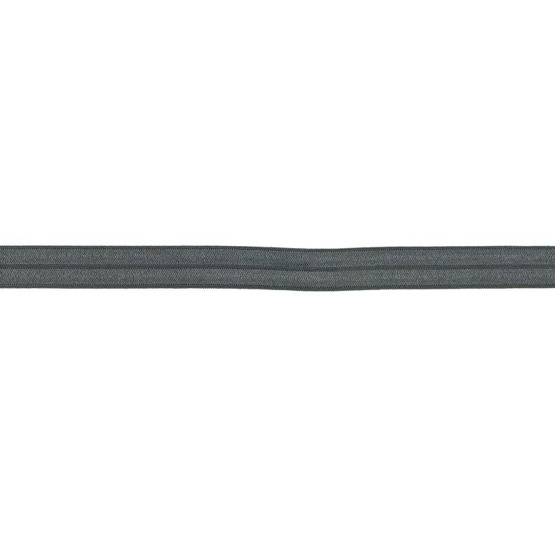 Elasticated Edging  shiny [15 mm] – dark grey,  image number 1
