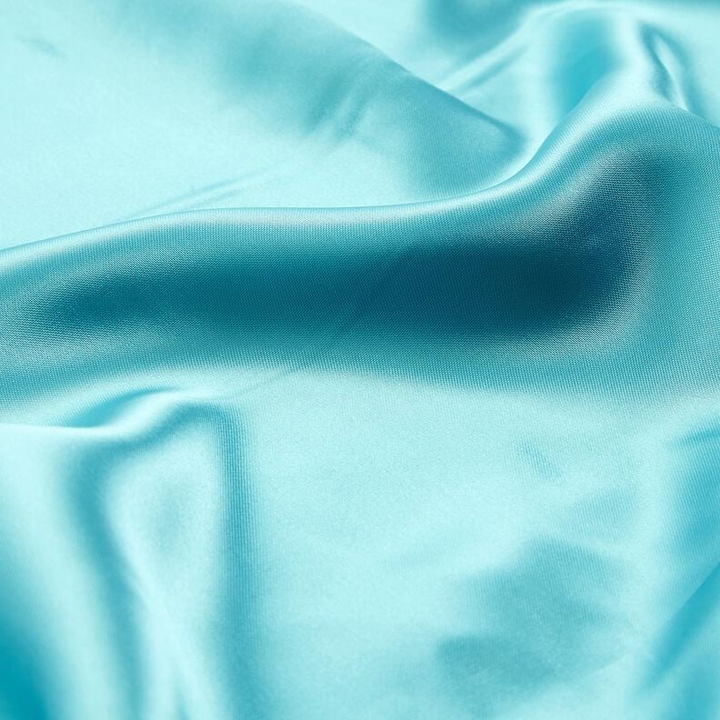 Satin lining plain – aqua blue, image number 2