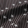 Cotton Poplin stripes & stars – black/white,  thumbnail number 2