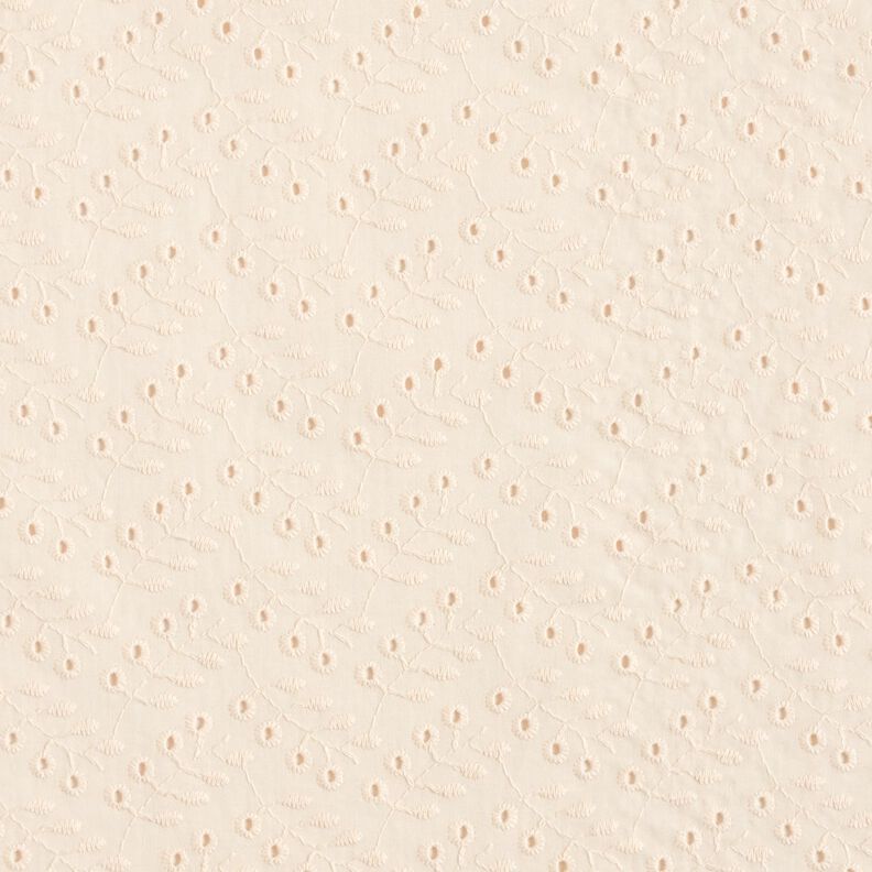 Batiste Broderie Anglaise Leafy Vines – cream,  image number 1