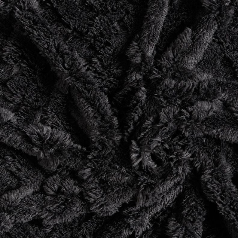 Faux Fur Diamonds – black, image number 3