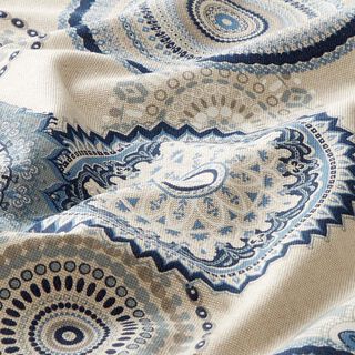Half Panama Decor Fabric Mandala – blue, 