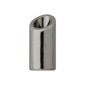 Cord End [ Ø 5 mm ] – antique silver metallic, 