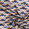 Retro Print Lightweight Satin – indigo/beige,  thumbnail number 3