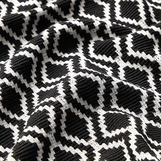 Diamonds Jacquard Knit – black/white, 