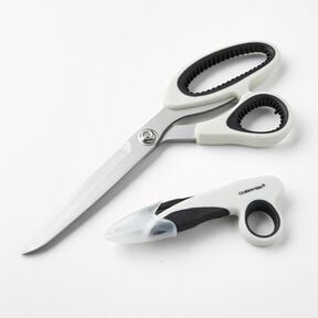 Set of tailor's scissors + thread snipper Titanium – grey, 