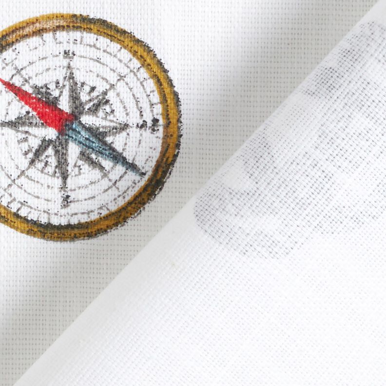 Decor Fabric Panama Nautical – white,  image number 4