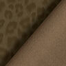 leopard print pattern softshell fabric – khaki,  thumbnail number 3
