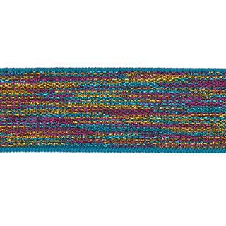 Elastic [ Width: 25 mm ] – turquoise blue/pink, 