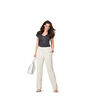 Pants w shaped / elasticated waistband, Burda 6952,  thumbnail number 3