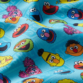 Cotton Poplin Licensed Fabric Sesame Street | Sesame Workshop – turquoise, 