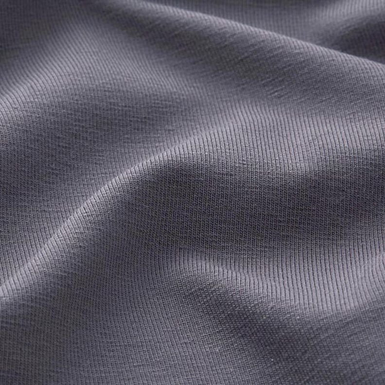 Medium Cotton Jersey Plain – blue-black,  image number 4