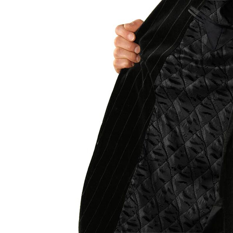 Quilted lining rhombus – black,  image number 8