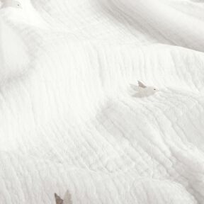 Double Gauze/Muslin little birds – offwhite/natural, 