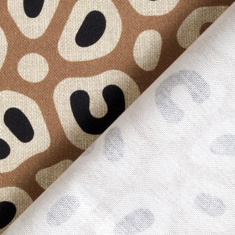 Decor Fabric Half Panama abstract leopard pattern – light brown/cashew, image number 4