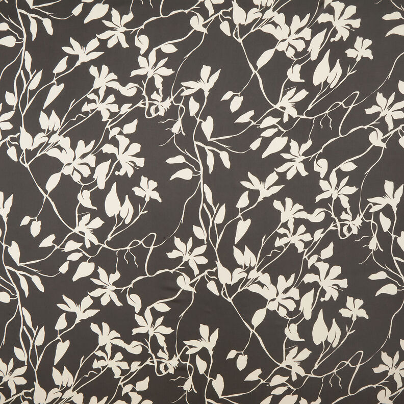 Delicate satin leaf tendrils – black/white, image number 1