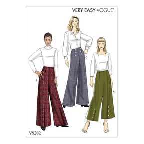 High-Waisted Pants, Very Easy Vogue9282 | 6 - 22, 