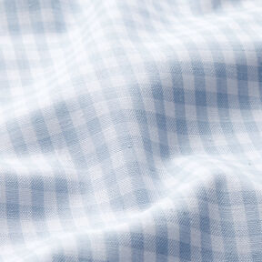 Cotton Vichy check 0,5 cm – light wash denim blue/white, 