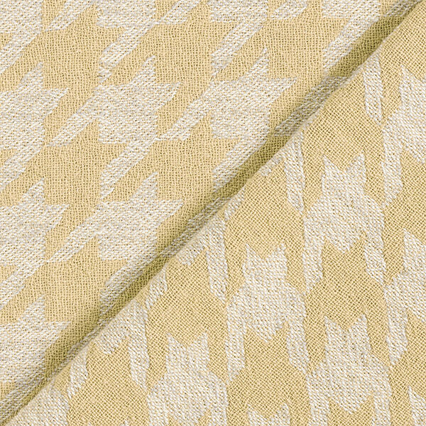 Large Houndstooth Double Weave – beige/misty grey,  image number 1