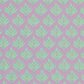 Coated Cotton Abstract Fans – pastel violet/mint, 