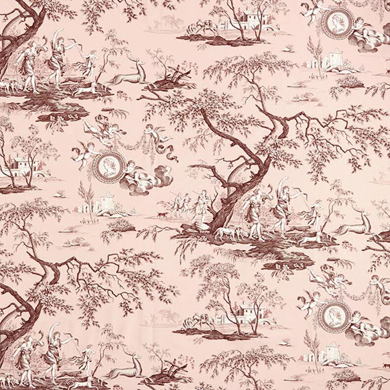 Decor Fabric Canvas antique 280 cm – light pink/brown,  image number 1